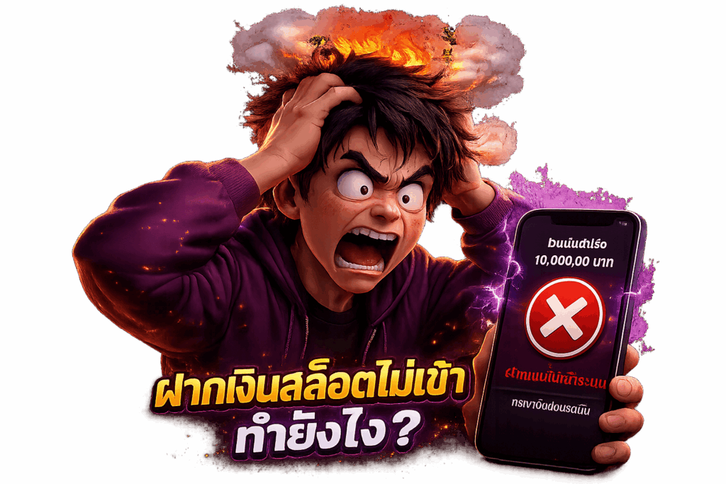 โมโห ฝากเงินสล็อตไม่เข้าทำยังไง?