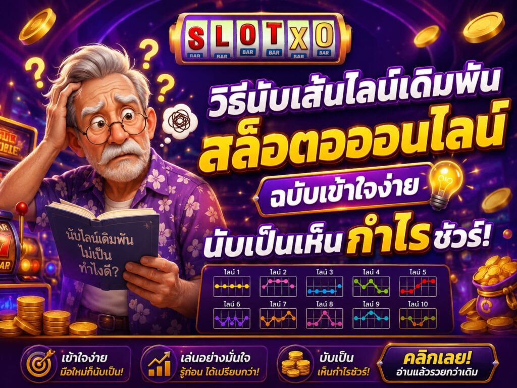 วิธีนับเส้นไลน์เดิมพัน สล็อตออนไลน์